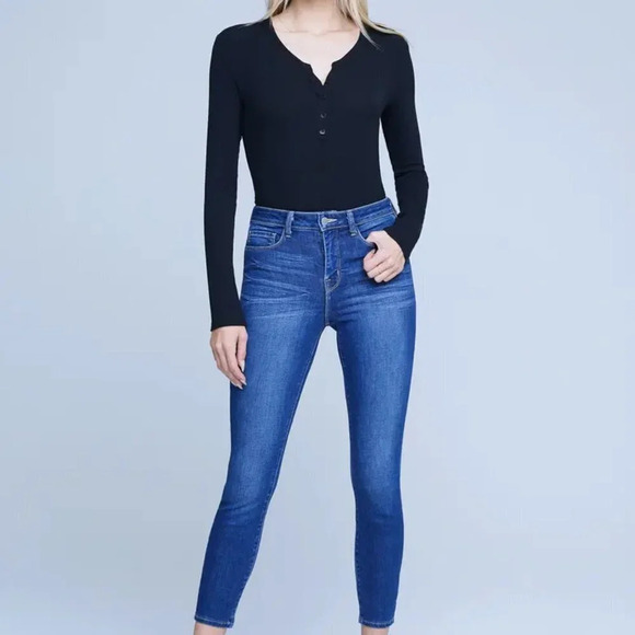 L'AGENCE Margot High Waist Crop Skinny JeanSz: 28